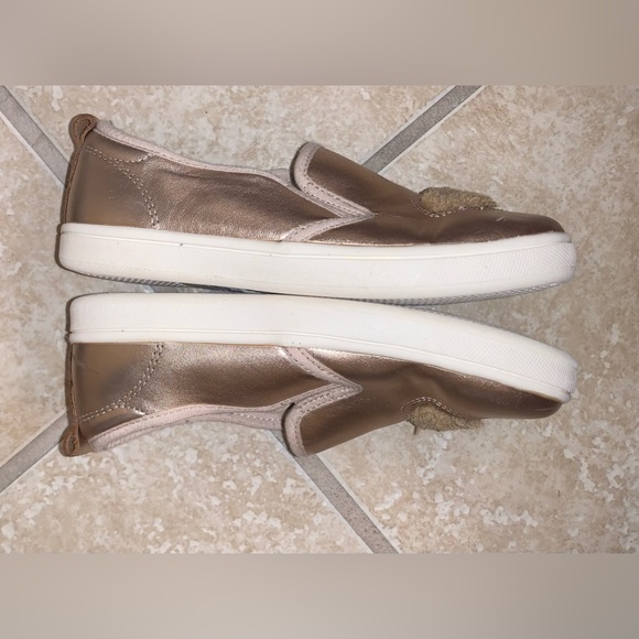 Old Soles Rose Gold slip on tennis shoes girl’s size 31 US 13.5 - Picture 6 of 15